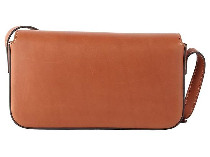 Céline Borsa a tracolla Triomphe in pelle di vitello naturale Marrone - vista 3