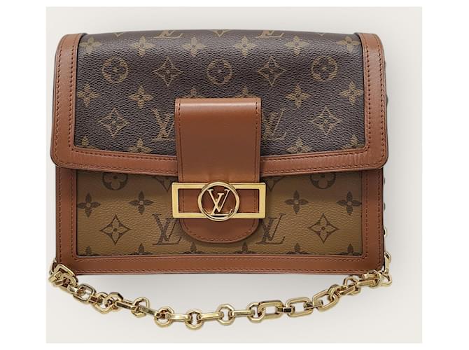 Louis Vuitton Borsa a Spalla Monogram Reverse Dolphin Marrone - vista 2