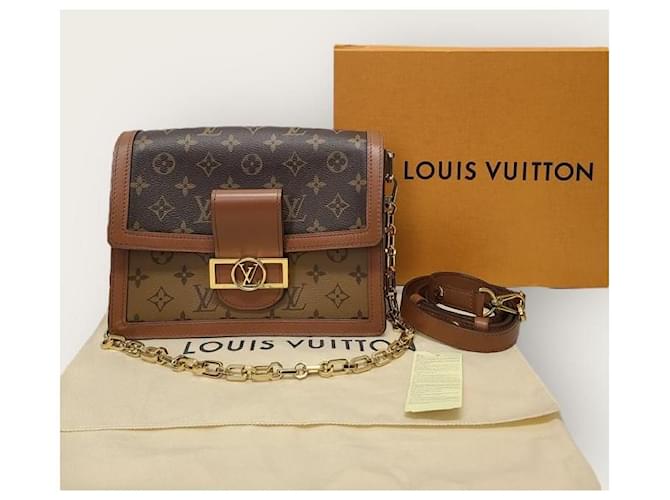 Louis Vuitton Borsa a Spalla Monogram Reverse Dolphin Marrone - vista 8