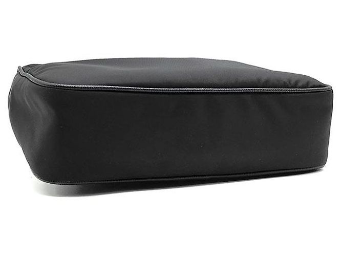 Prada Borsa Hobo in Tessuto Re-Nylon con tracolla a catena Nero - vista 7