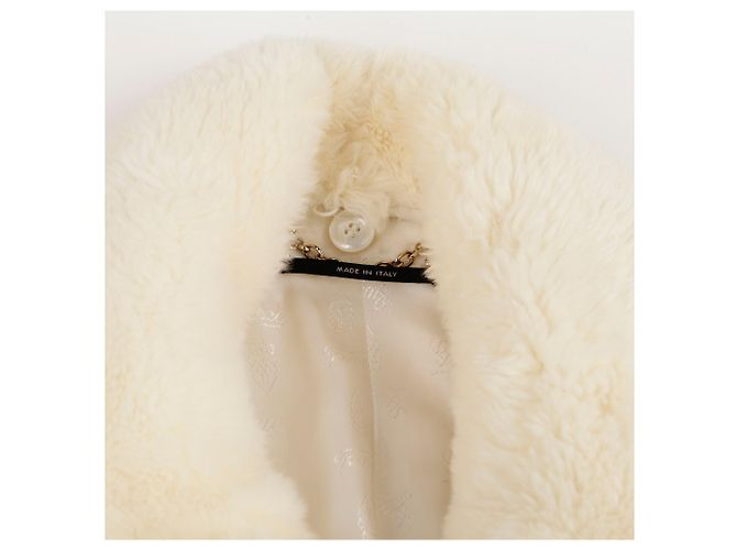 Gucci Abrigo de lana con cinturón marfil Blanco - vista 4