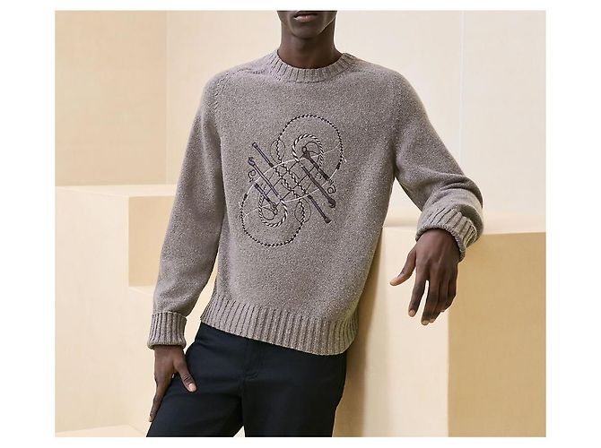 Hermès Men's Crew Neck Sweater Multiple colors - view 5