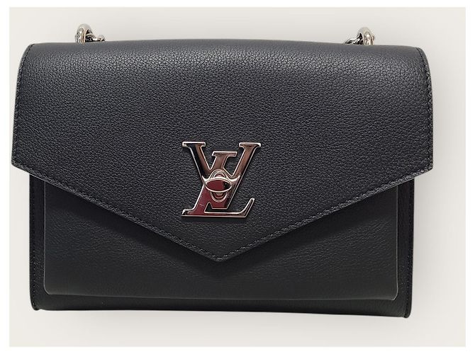 Louis Vuitton Borsa a tracolla Mylockme con catena e monogramma nero - vista 2