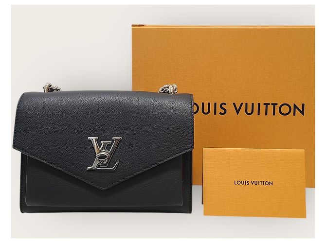 Louis Vuitton Borsa a tracolla Mylockme con catena e monogramma nero - vista 8