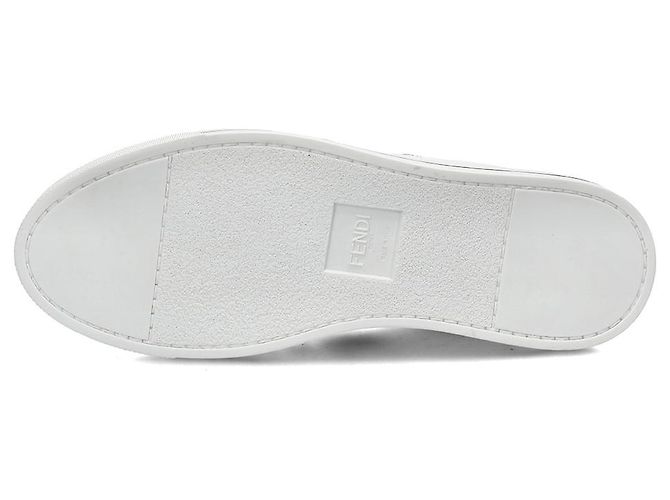 Fendi FF Jacquard Sneaker Erwachsenen Größe AHGY Silber - Ansicht 9