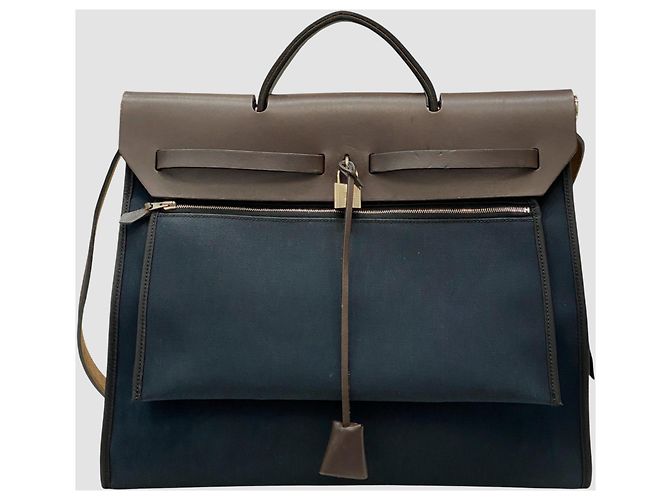 Hermès Erbak Navy Blu - vista 6