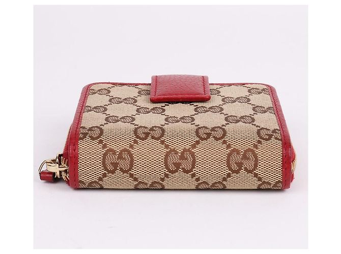 Gucci GG Pattern Jacquard Red Women's Wallet - view 6