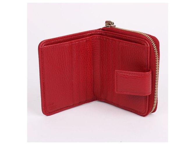 Gucci GG Pattern Jacquard Red Women's Wallet - view 8
