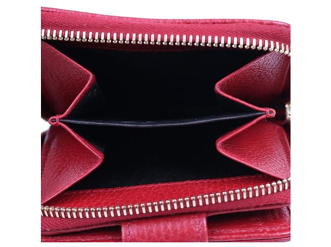 Gucci GG Pattern Jacquard Red Women's Wallet - view 9