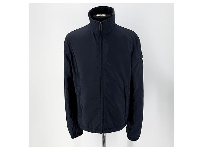 Prada Leichte Re-Nylon Steppjacke mit Triangle-Logo Schwarz - Ansicht 2
