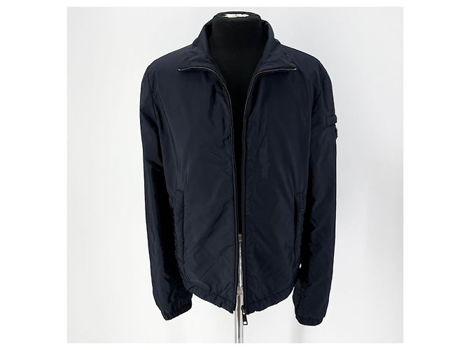 Prada Leichte Re-Nylon Steppjacke mit Triangle-Logo Schwarz - Ansicht 3