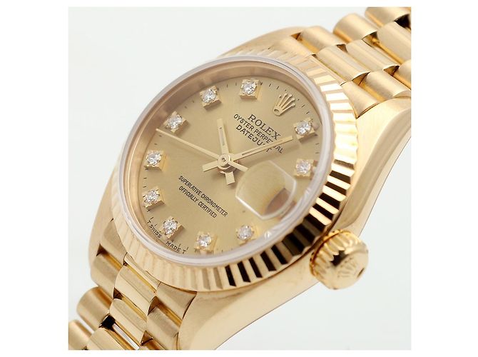 Rolex Reloj Datejust para mujer de oro Oro Original Ten Point Diamond Dorado - vista 10