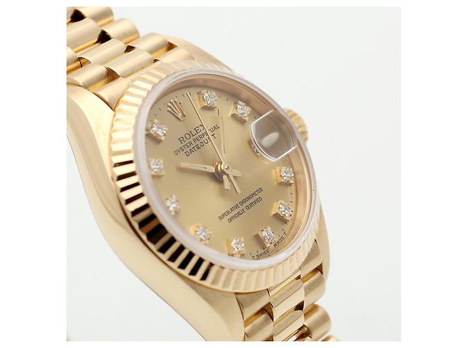 Rolex Reloj Datejust para mujer de oro Oro Original Ten Point Diamond Dorado - vista 11