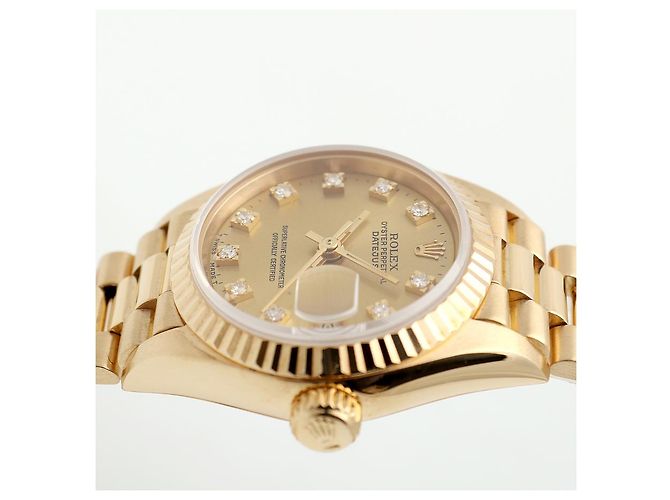 Rolex Reloj Datejust para mujer de oro Oro Original Ten Point Diamond Dorado - vista 12