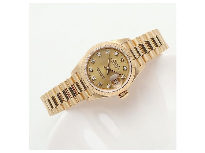 Rolex Reloj Datejust para mujer de oro Oro Original Ten Point Diamond Dorado - vista 17