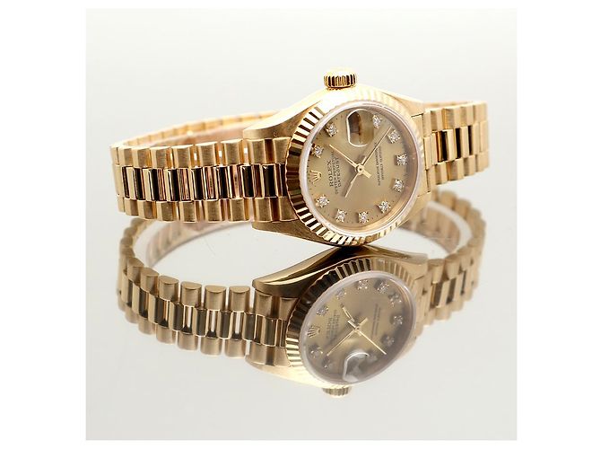 Rolex Reloj Datejust para mujer de oro Oro Original Ten Point Diamond Dorado - vista 19
