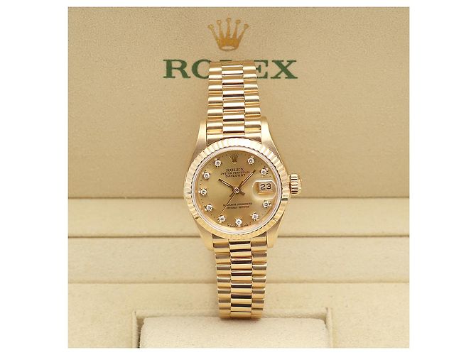 Rolex Reloj Datejust para mujer de oro Oro Original Ten Point Diamond Dorado - vista 2