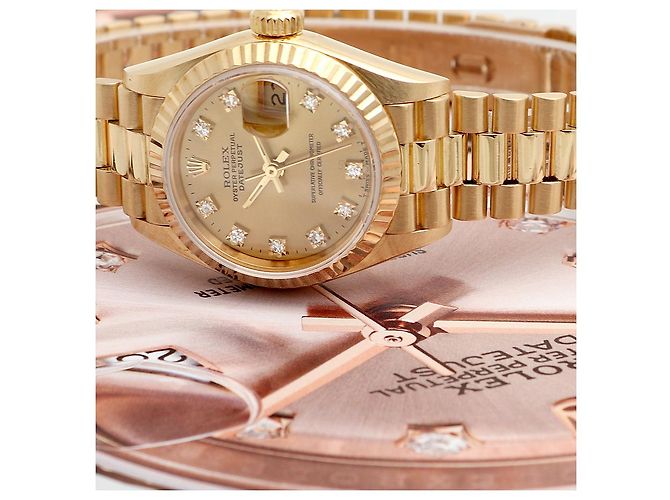 Rolex Reloj Datejust para mujer de oro Oro Original Ten Point Diamond Dorado - vista 22