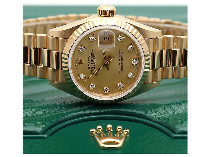 Rolex Reloj Datejust para mujer de oro Oro Original Ten Point Diamond Dorado - vista 23