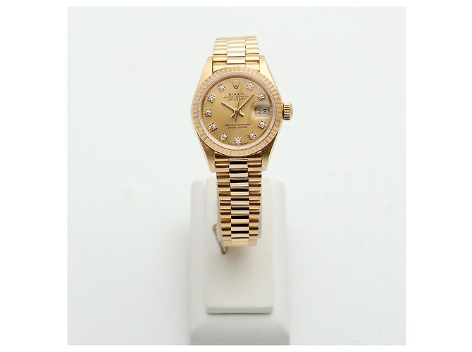 Rolex Reloj Datejust para mujer de oro Oro Original Ten Point Diamond Dorado - vista 3