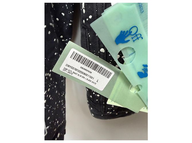 Off White Denimjacke mit Painting-Effekt Diag Mehrfarben - Ansicht 6