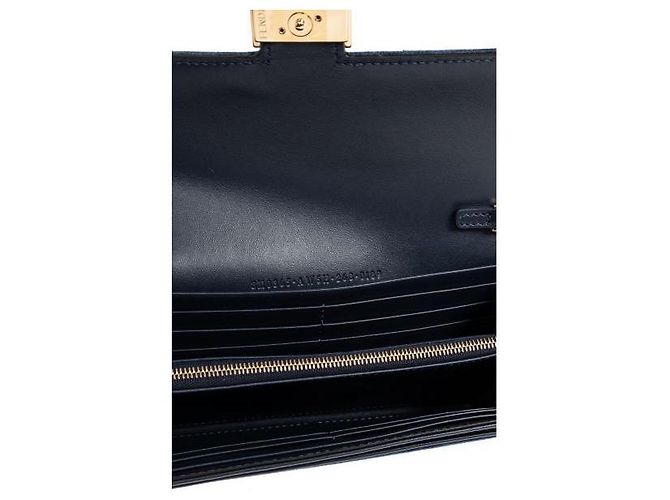 Fendi Flockierter Denim Continental Wallet - Ansicht 7