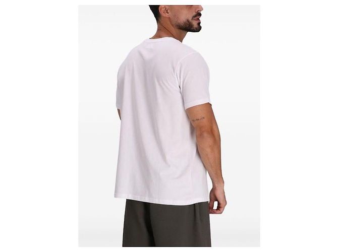 Isabel Marant Einfaches Baumwoll-T-Shirt Weiß - Ansicht 8