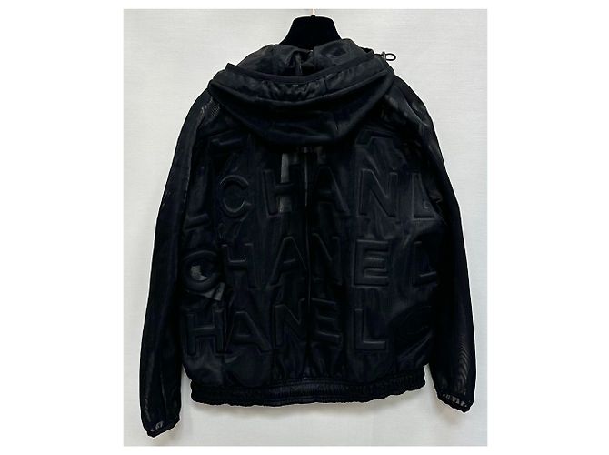 Chanel Mesh-Logo-Bomberjacke (Oversized) Mehrfarben - Ansicht 4