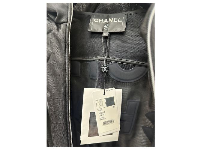 Chanel Mesh-Logo-Bomberjacke (Oversized) Mehrfarben - Ansicht 5