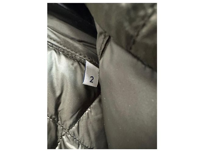 Moncler CAPRIER Quilted Long Down Coat Black - view 8