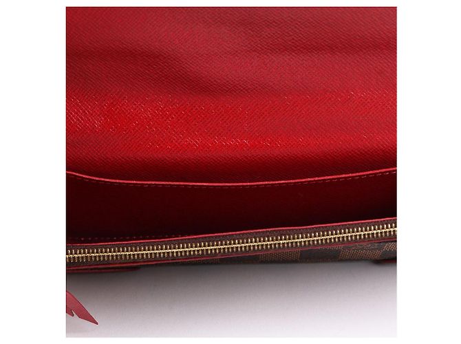 Louis Vuitton Damier Ebene Kaissa Flap Long Wallet Braun - Ansicht 11