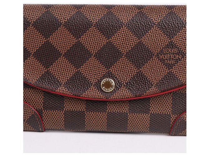 Louis Vuitton Damier Ebene Kaissa Flap Long Wallet Braun - Ansicht 2