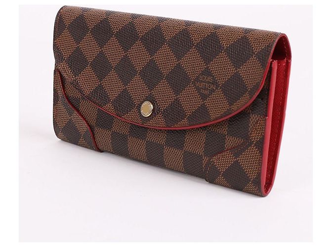 Louis Vuitton Damier Ebene Kaissa Flap Long Wallet Braun - Ansicht 3