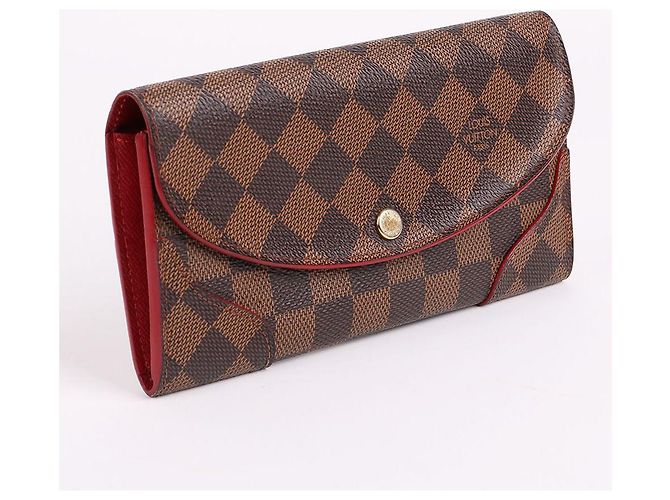 Louis Vuitton Damier Ebene Kaissa Flap Long Wallet Braun - Ansicht 4