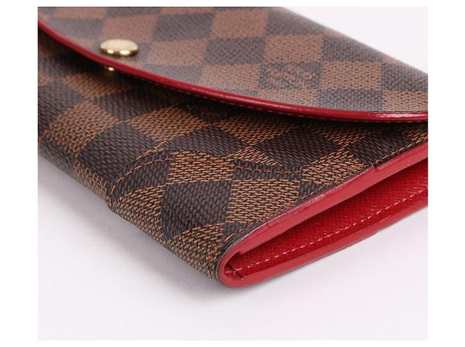 Louis Vuitton Damier Ebene Kaissa Flap Long Wallet Braun - Ansicht 9