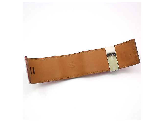 Hermès Bracciale in pelle Epsom Medor argento Rosa - vista 4