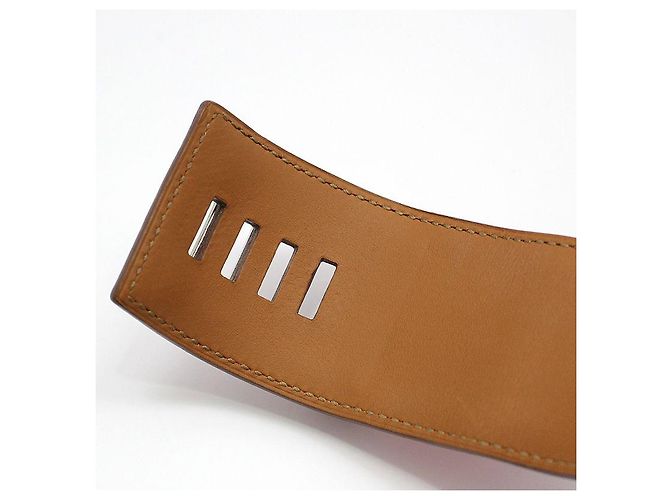 Hermès Bracciale in pelle Epsom Medor argento Rosa - vista 8