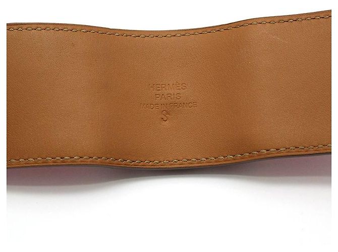 Hermès Bracciale in pelle Epsom Medor argento Rosa - vista 9