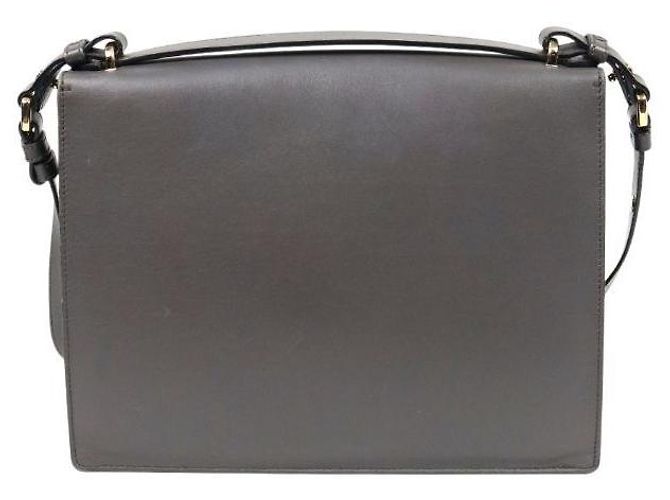 Salvatore Ferragamo Borsa a tracolla Marisol in pelle grigia - vista 3