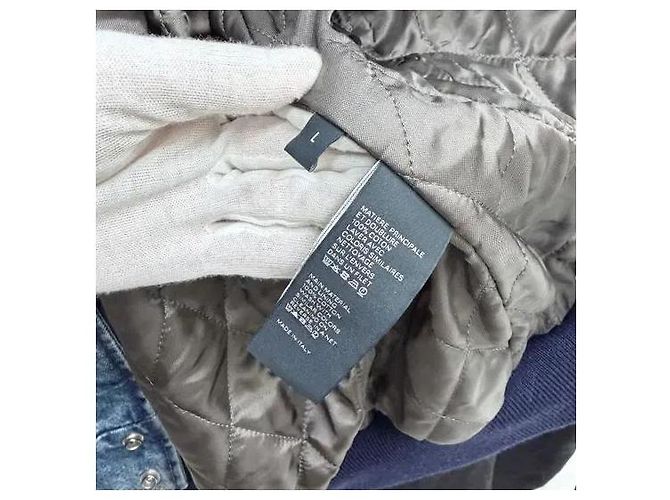Céline Giacca Varsity Teddy con cappuccio in denim Blu - vista 7