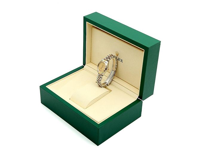 Rolex Datejust Damenuhr mit Diamanten nach Einstellung Golden - Ansicht 25