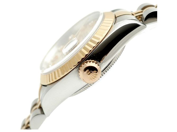 Rolex Datejust Damenuhr mit Diamanten nach Einstellung Golden - Ansicht 9