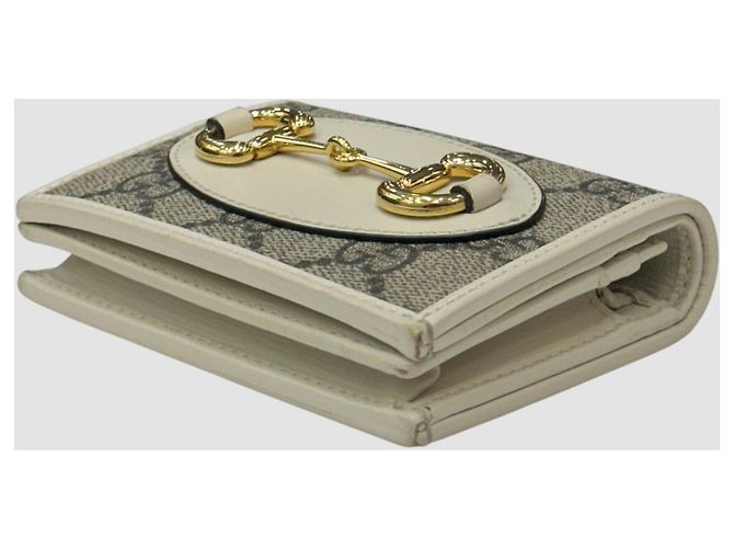 Horsebit 1955 Gucci Horsebit Kleiner Geldbeutel Beige Braun - Ansicht 3