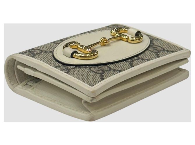 Horsebit 1955 Gucci Horsebit Kleiner Geldbeutel Beige Braun - Ansicht 4