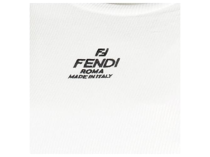Fendi Punto de algodón Roma Blanco - vista 5