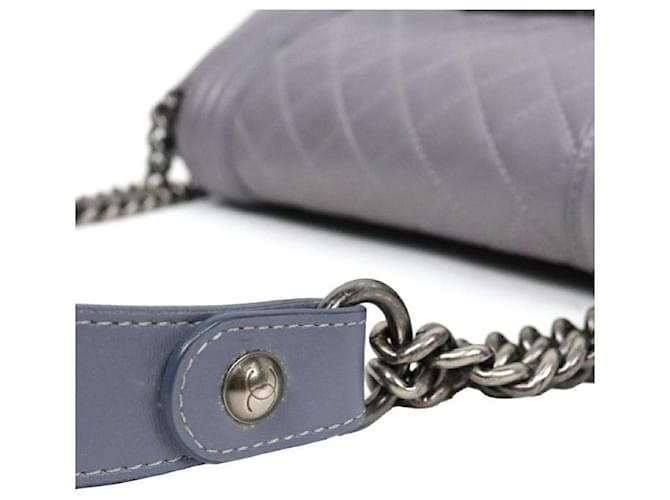 Chanel Borsa a tracolla Boy Flap Viola Porpora - vista 7