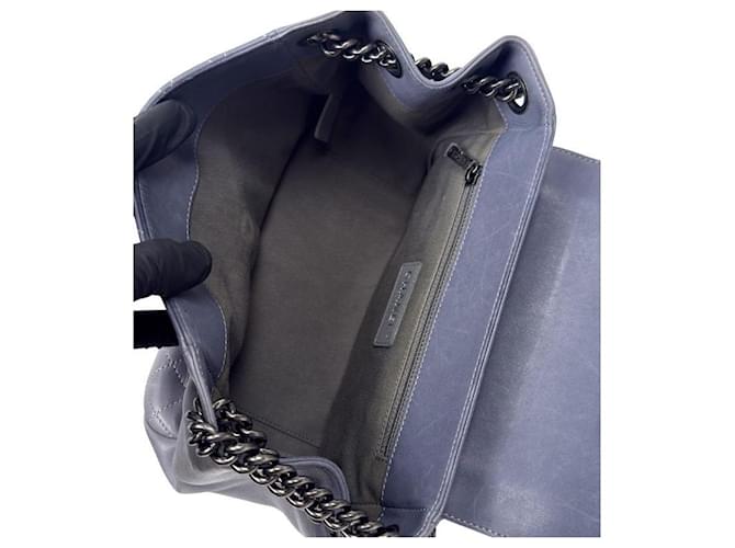 Chanel Borsa a tracolla Boy Flap Viola Porpora - vista 8