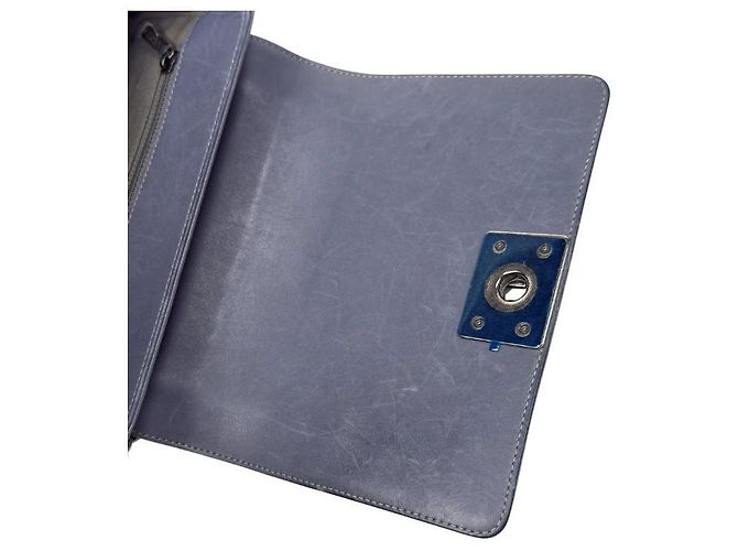 Chanel Borsa a tracolla Boy Flap Viola Porpora - vista 9