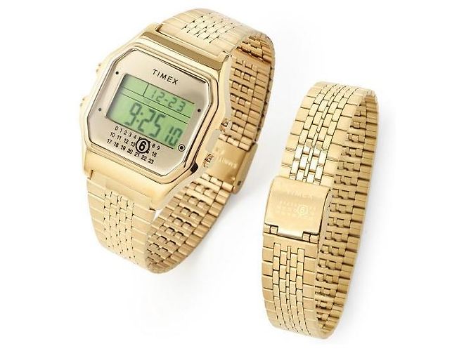 Maison Martin Margiela Bracciale Orologio Digitale D'oro - vista 3