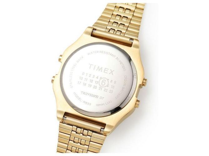 Maison Martin Margiela Bracciale Orologio Digitale D'oro - vista 5